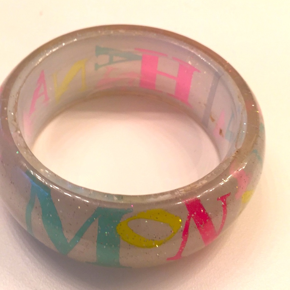 Hannah Montana Bracelet White sparkles& letterings - Picture 3 of 7